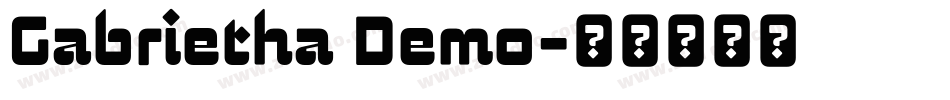 Gabrietha Demo字体转换